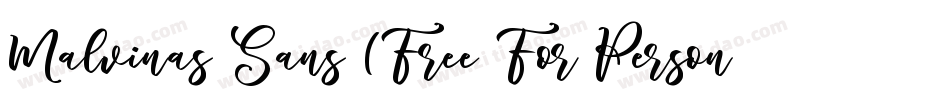 Malvinas Sans (Free For Personal Use)字体转换